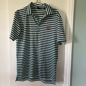 Striped Dunning Golf Polo Shirt